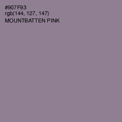 #907F93 - Mountbatten Pink Color Image